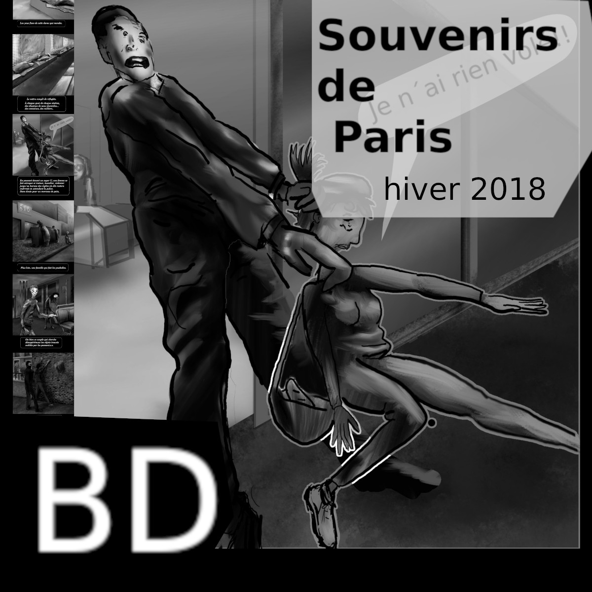 djeleas toile-libre BD; Souvenirs de paris 